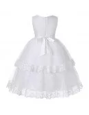 Cheap Tulle Lace Pink Flower Girl Dress For Baby