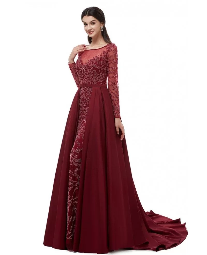 Burgundy Formal Dress For Wedding Wedingq