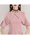 Gorgeous Pink Tea Length Semi Formal Dress Aline