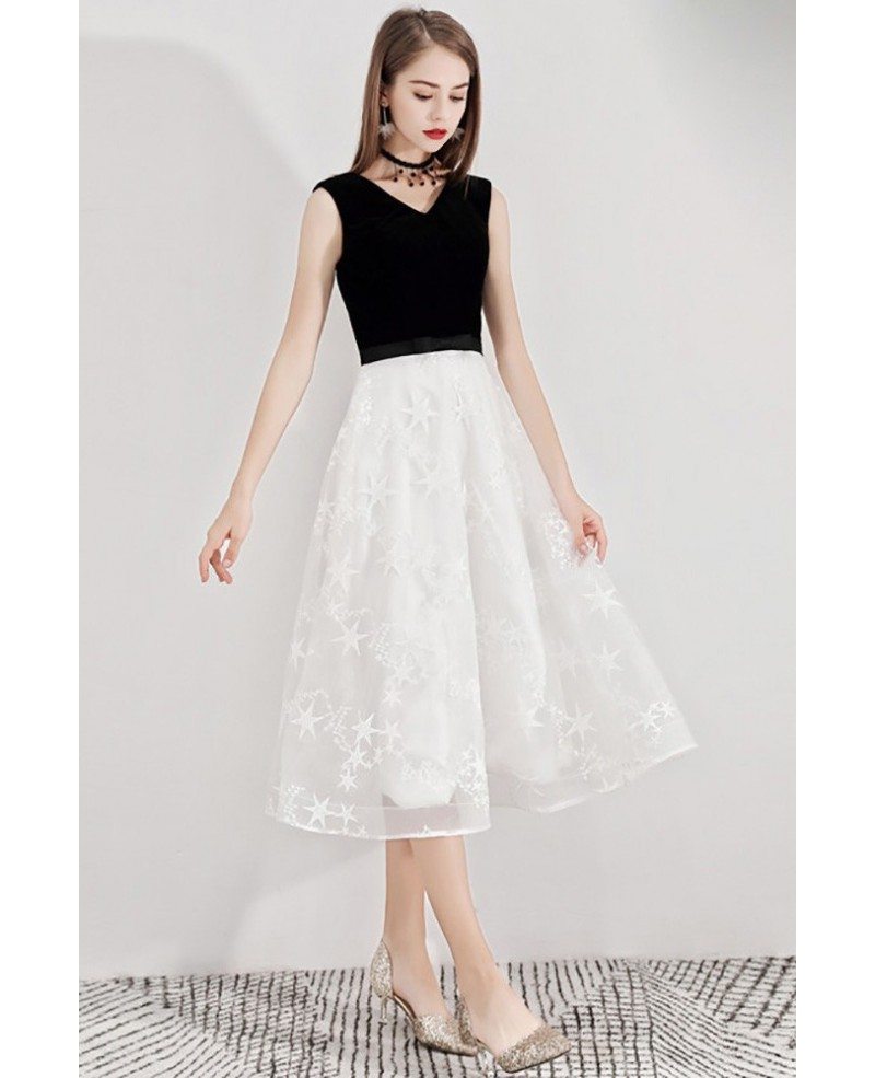 black white dresses semi formal