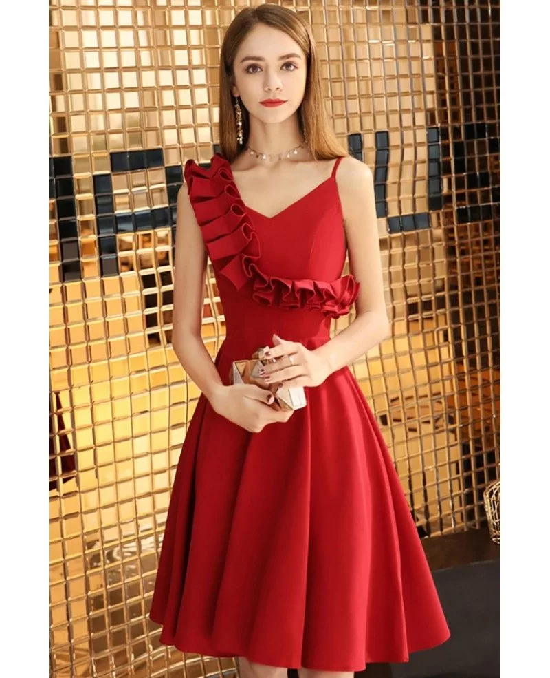 Red Short Semi Formal Dresses 