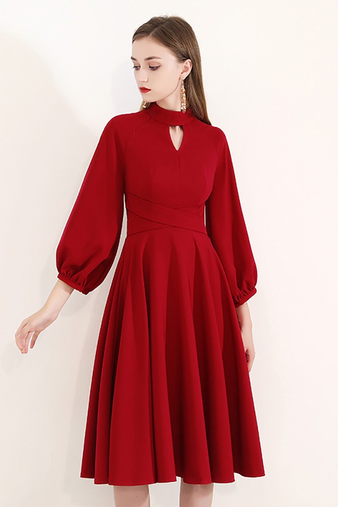 modest knee length dresses