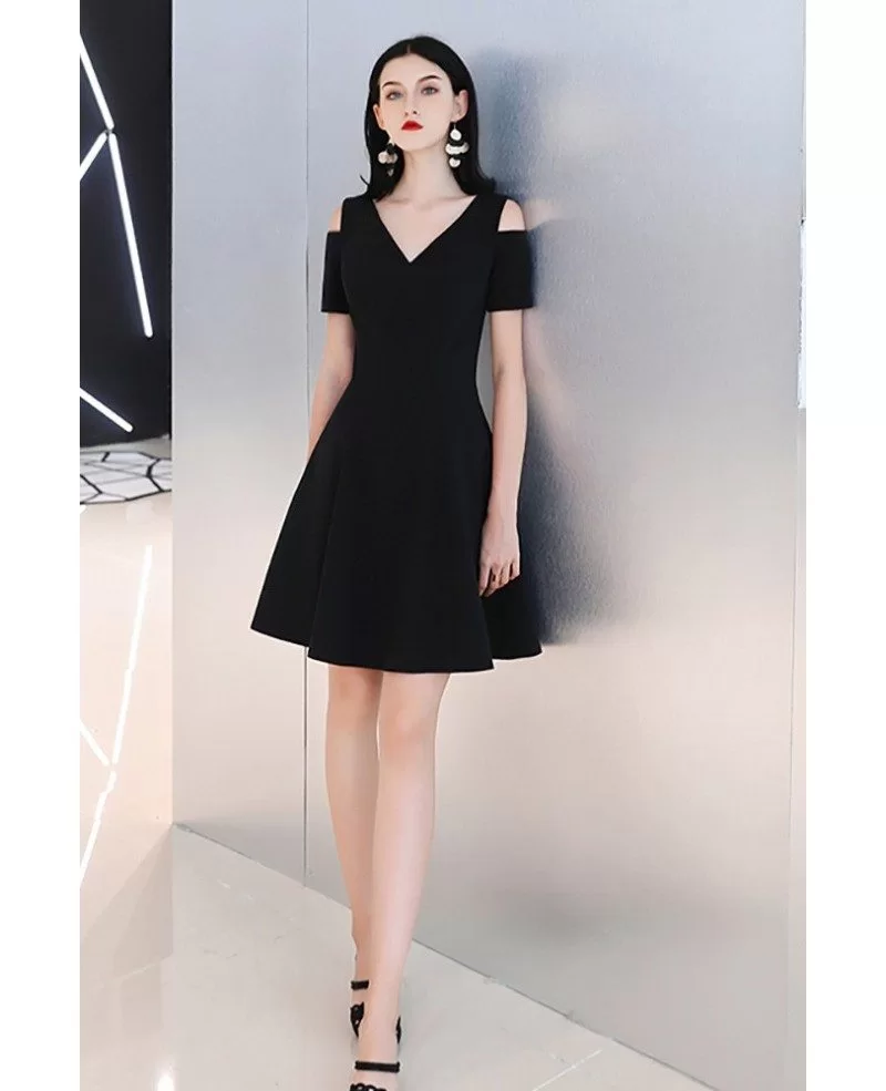 semi casual black dress