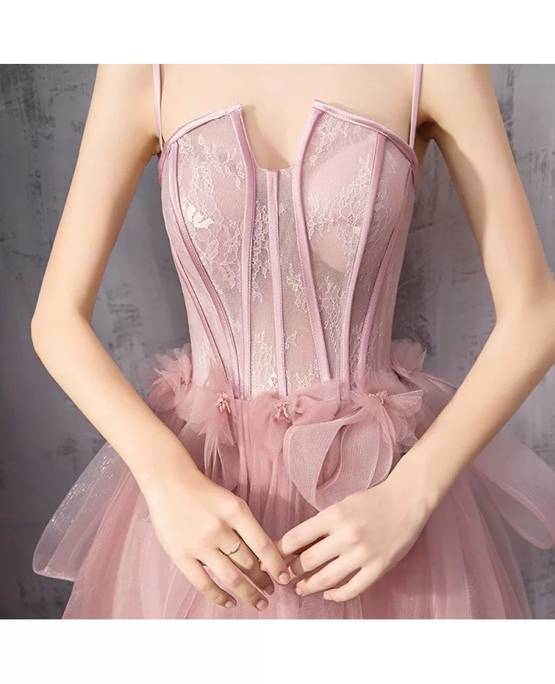 corset tulle gown in vibrant pink bcbgmaxazria