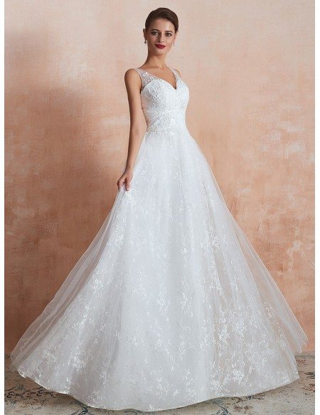 Inexpensive Simple All Lace Beach Bridal Dress For 2020 Destination Wedding