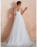 Inexpensive Simple All Lace Beach Bridal Dress For 2020 Destination Wedding