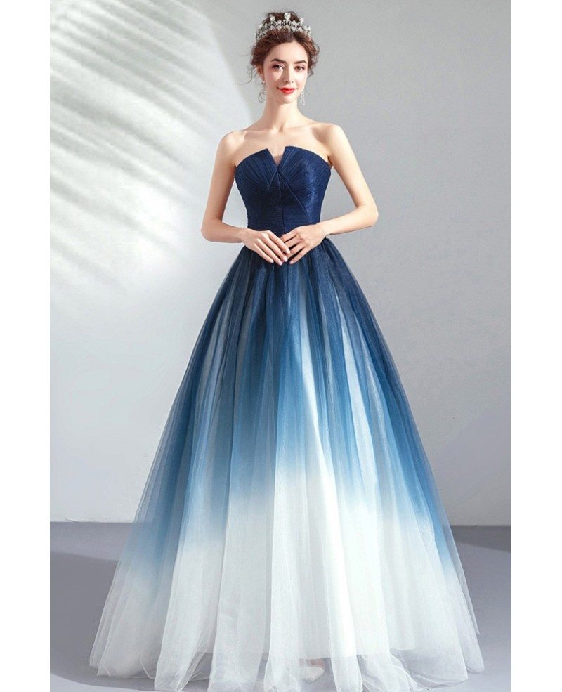 Blue 2024 ombre dress