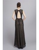 Elegant A-Line Black Lace Mother of the Bride Dress