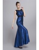 Sparkle Mermaid Sequined Long Prom Dress With Ruffle