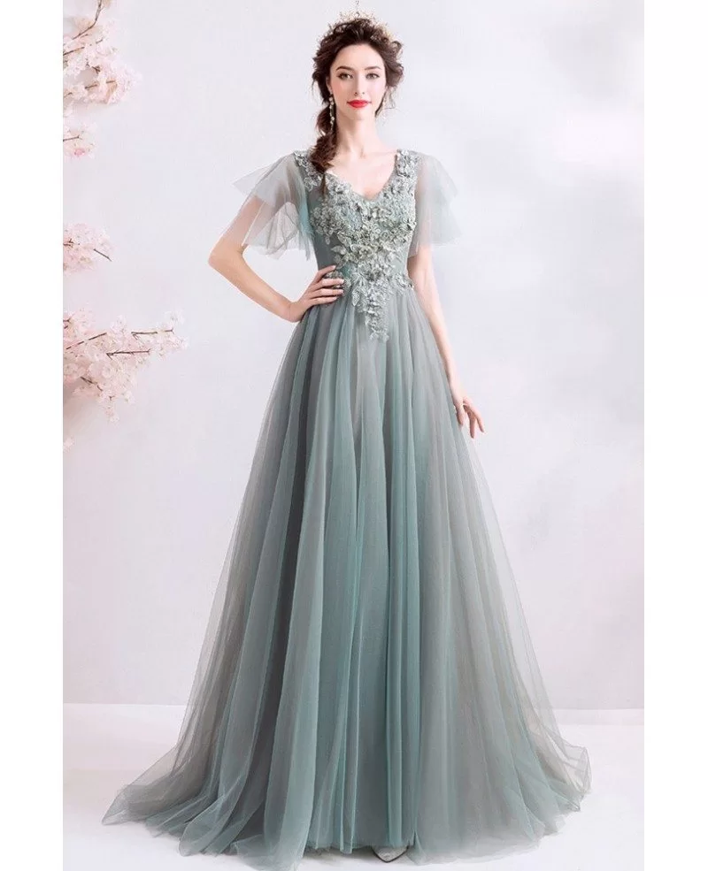 Sage green prom dress - cloudsryte