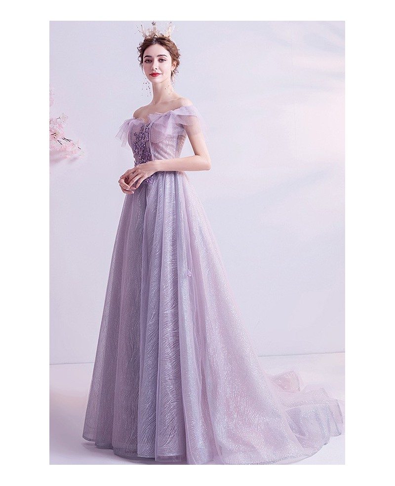 dusty fantasy gown
