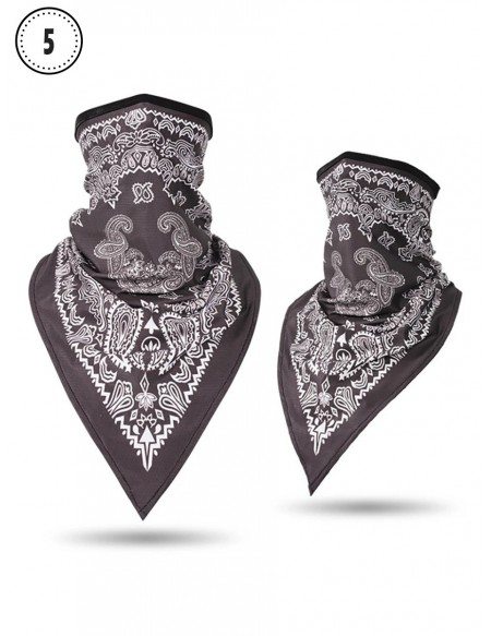 Fashion Face Covering Mask With Pattern Neck Gaiter Scarf For Women