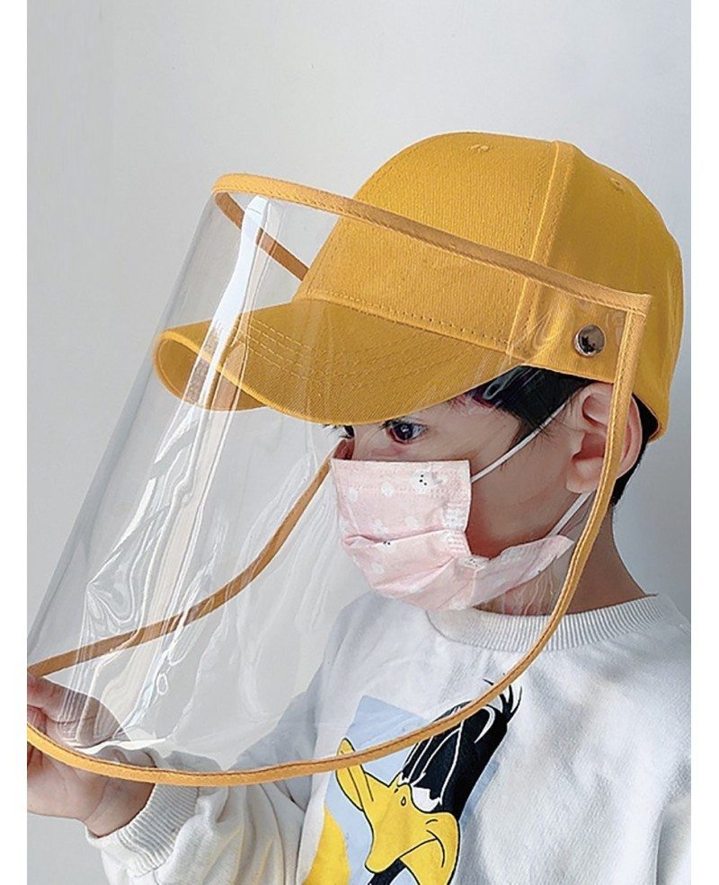 Anti Fog Removable Face Shield Hat For Children For Sale