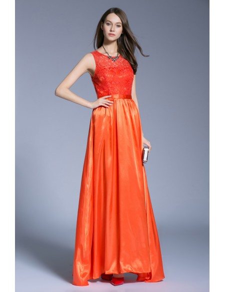 Elegant A-Line Chiffon Lace Dress With Open Back