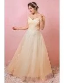 Custom Champagne Yellow Pleated Tulle Wedding Party Dress with Laceup Plus Size High Quality