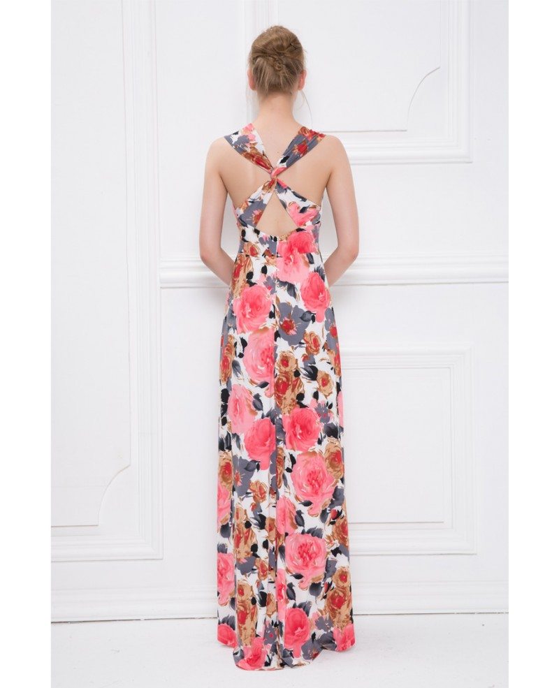 long floral wedding guest dresses