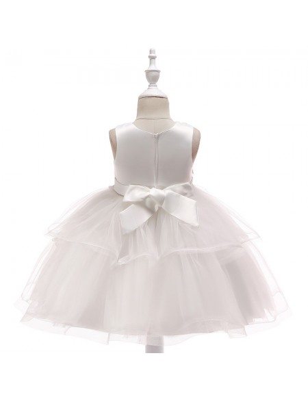 Cute Pink Tulle Girls Prom Dress Ballgown For Children