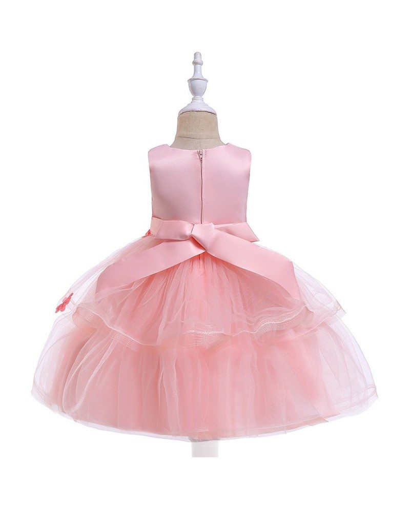 $30.89 Cute Pink Tulle Girls Prom Dress Ballgown For Children #MQ787 ...