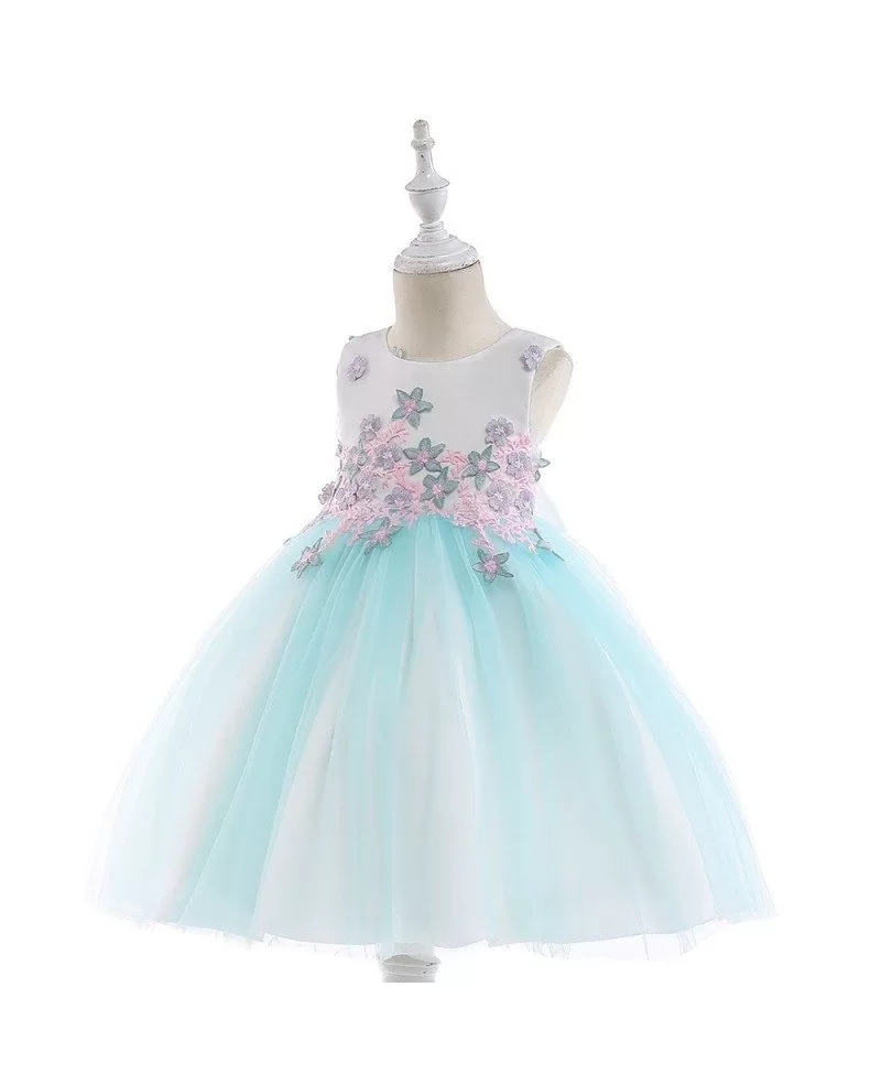 $31.89 Pink Tulle Short Girl Party Dress With Stars #MQ743 - GemGrace.com