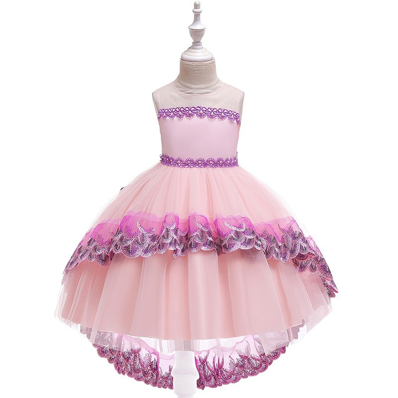 $33.89 Beautiful Pink Princess High Low Party Dress For Girls 10-12 ...