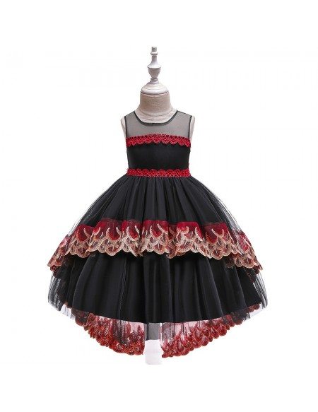 Beautiful Pink Princess High Low Party Dress For Girls 10-12 Years