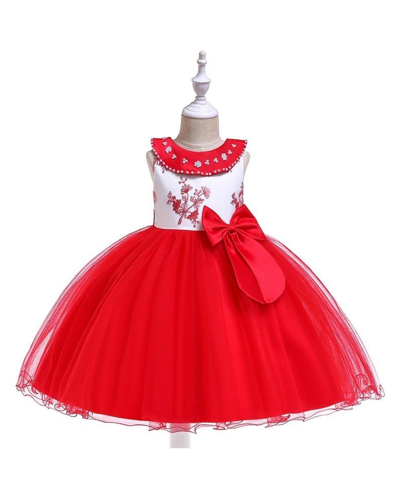 $31.89 Red Tulle Ballgown Formal Party Dress For Girls Holidays #MQ774 ...