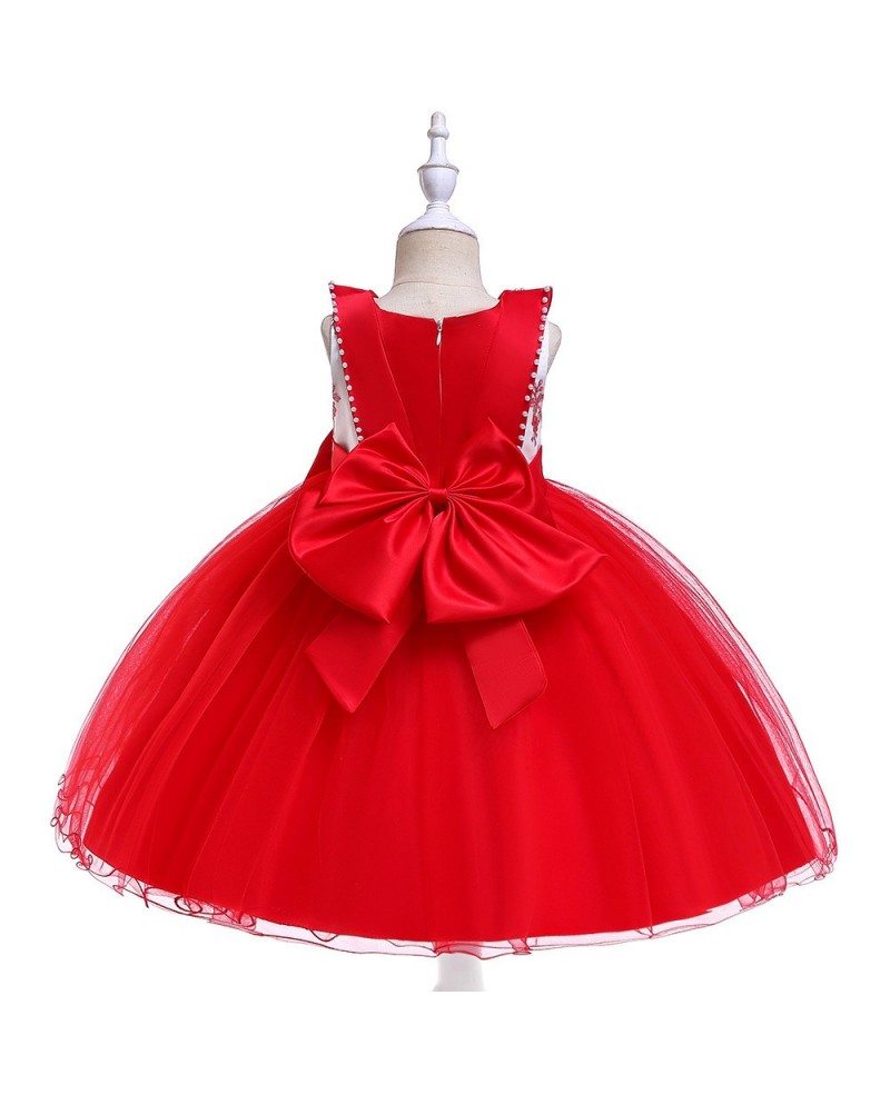 $31.89 Red Tulle Ballgown Formal Party Dress For Girls Holidays #MQ774 ...