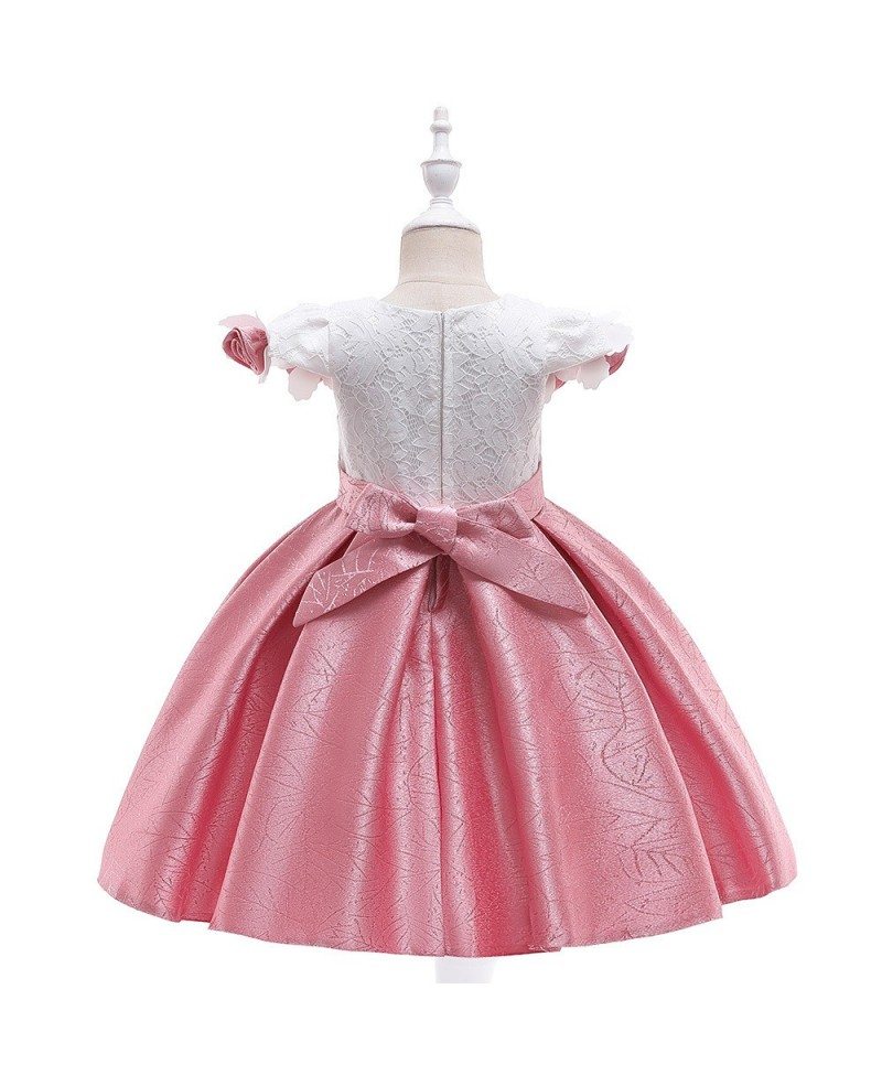 $31.89 Red Handmade Flowers Girl Formal Party Dress With Sash For Kids ...