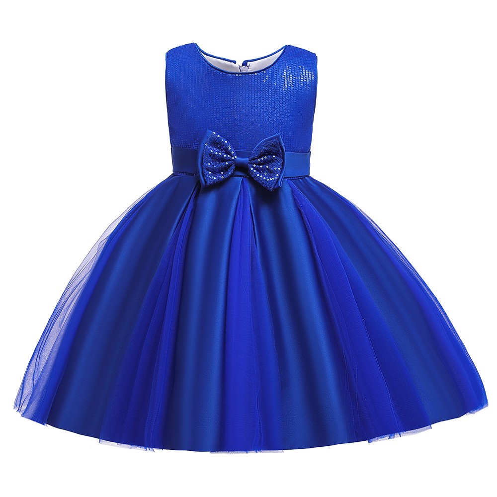 $32.89 Bling Sequins Short Ballgown Children Party Dress With Bow For ...