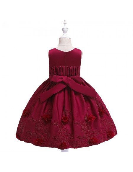 $33.89 Formal Girls Purple Holiday Party Dress With Flowers #MQ780 ...