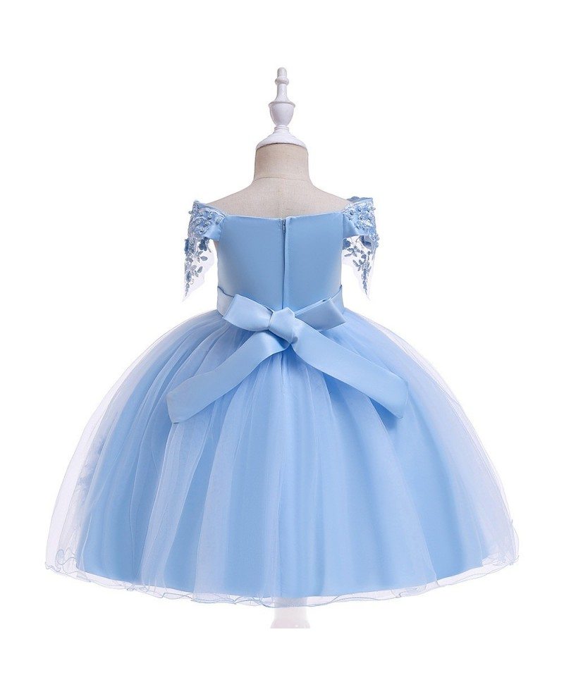 $33.89 Green Off Shoulder Lace Short Prom Dress For Girls Ages 6-12 ...