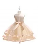 Dark Green Tulle Beaded Flower Girl Dress Ballgown For Kids 3-4-5t
