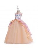 Cute Ballgown Unicorn Pageant Formal Gown For Girls 7-12-16 Years