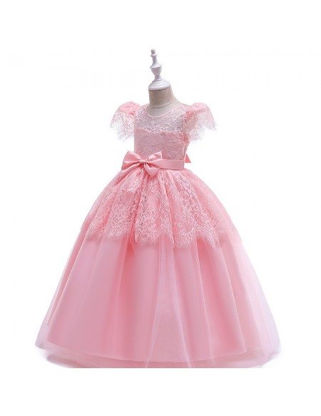 $35.89 Yellow Princess Lace Ballgown Flower Girl Dress Rustic With ...