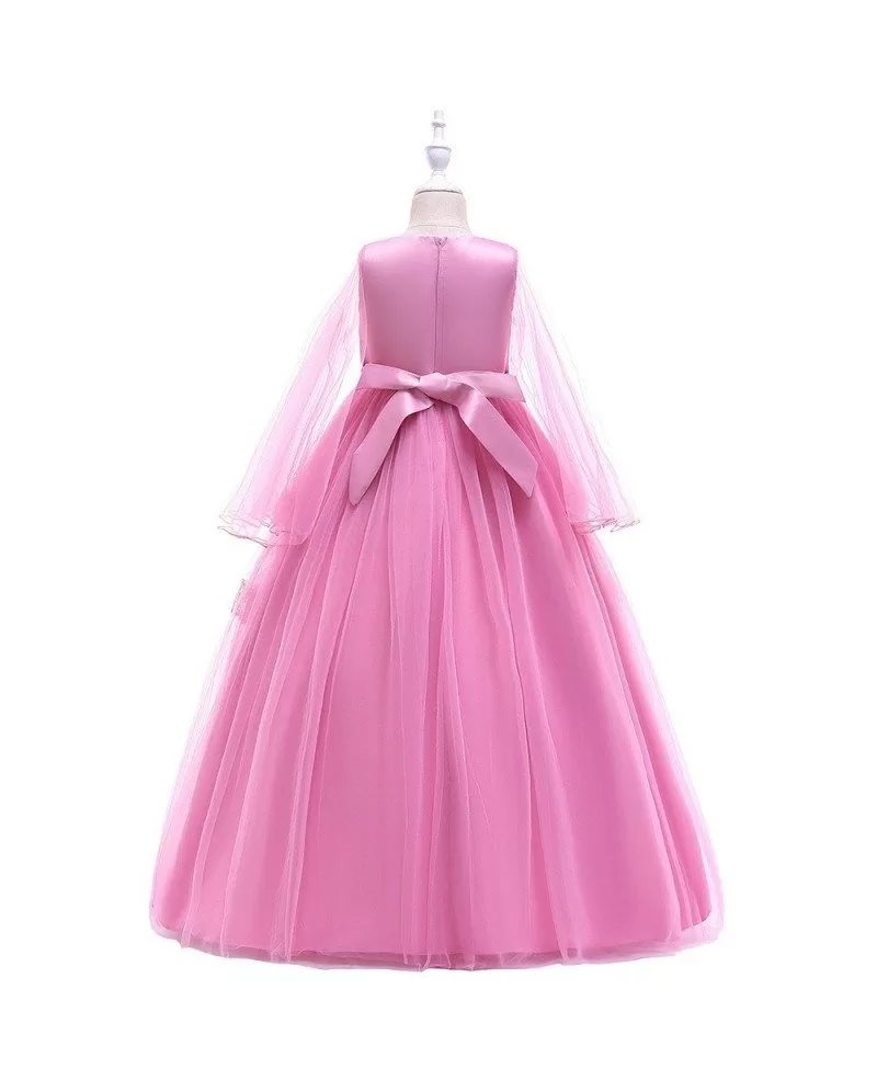 Amazon.com: Girls Long Sleeves Casual Dresses Lace Formal Girls Princess  Flower Performance Girl Child Toddler (Hot Pink, 5-6 Years): Clothing,  Shoes & Jewelry