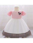 Cute Baby Girl Dresses With Puffy Sleeves For 1-2 Years Old