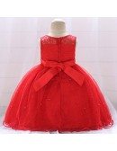 Champagne Ballgown Lace Baby Girl Dresses For One Two Years Old