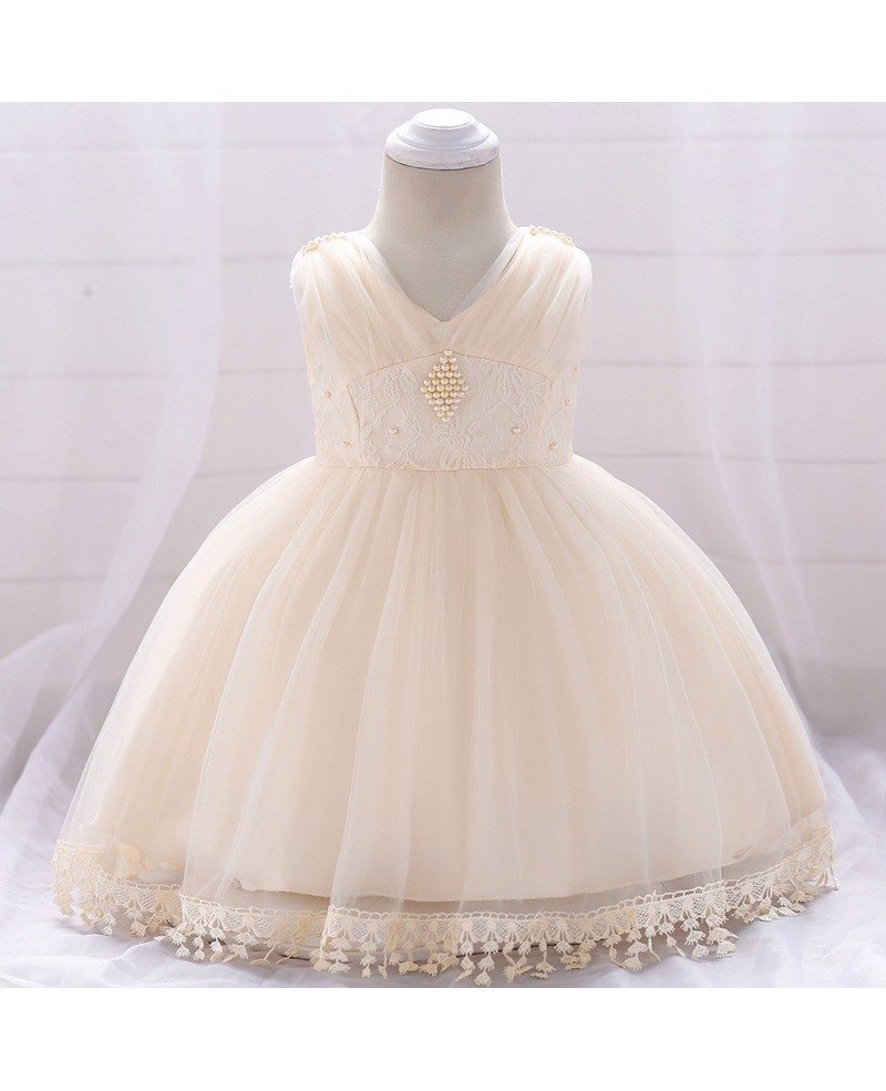 $26.49 Light Purple Baby Girl Party Dress With Lace Trim For 12-24 ...