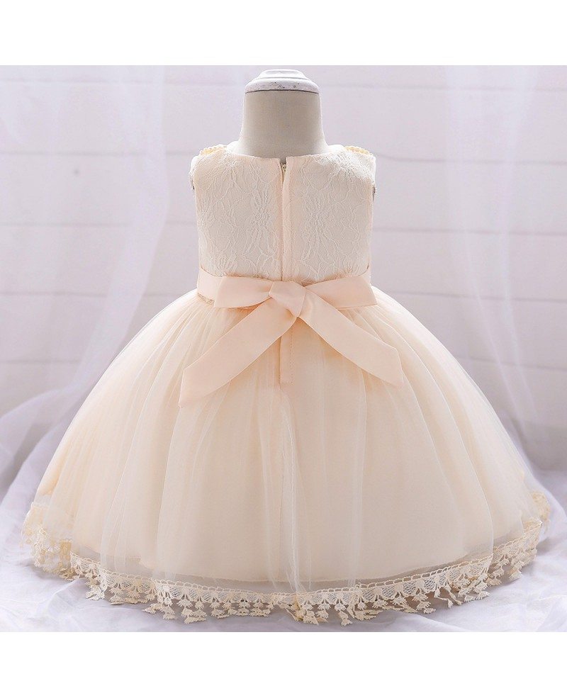 $26.49 Light Purple Baby Girl Party Dress With Lace Trim For 12-24 ...