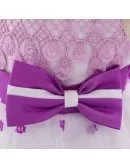 Pink Lace Super Cute Baby Girl Dress With Bow Sash For One Year Old