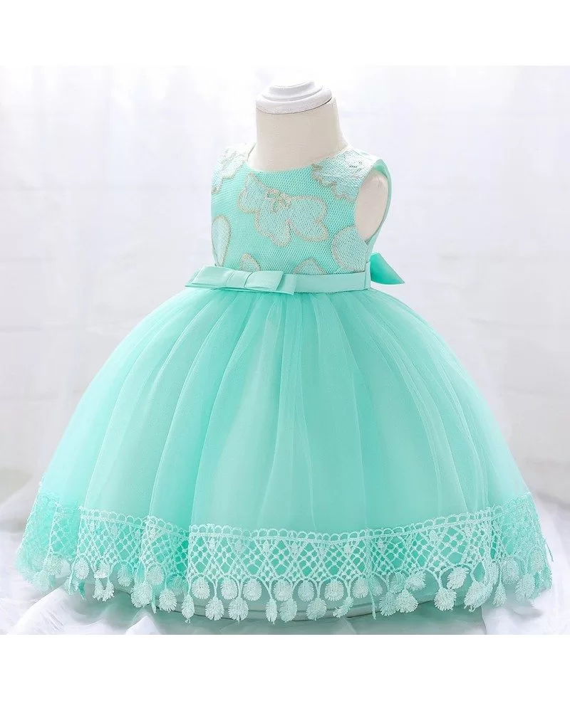 $26.49 Purple Baby Girl Tulle Lace Party Dresses With Lace Trim For One ...