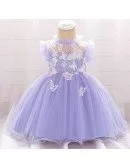 Yellow Tulle Baby Girl Party Dress With Butterflies For 12-24 Months