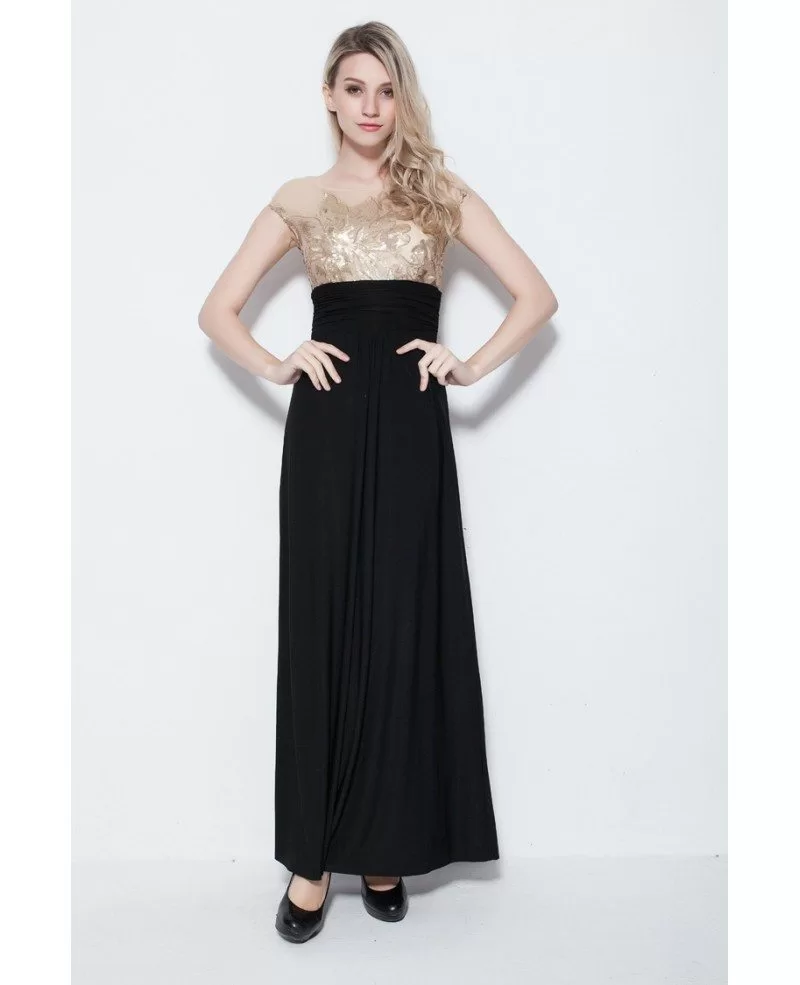 Elegant Empire Chiffon Embroidered Dress With Ruffel CK266 84.1