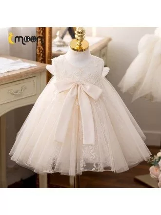 Elegant Lace Tulle Ballgown Girls Party Dress For Formal