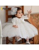 Beautiful Lace Tulle With Satin Flower Girl Dress With Jacket