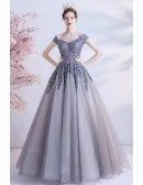 Off Shoulder Bling Sequins Ballgown Prom Dress For Formal