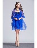 Stylish Sweetheart Tulle Mini Homecoming Dress With Sequins