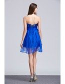 Stylish Sweetheart Tulle Mini Homecoming Dress With Sequins