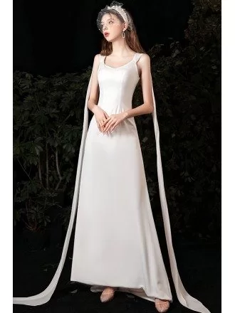 Simple Sweetheart Natural Waist Goddess Wedding Dress