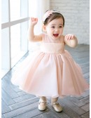 High-end Pink Tutu Flower Girl Dress Toddler Girls Pageant Gown